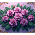 thumbnail image 4 of Pink Roses Floral Banner Background with Butterflies Backdrop Spring Party Home Decoration Photography Props Wedding Valentine's Day Decors, 4 of 4
