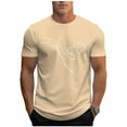 thumbnail image 2 of Tops para hombre, blusas y camisas de cuello redondo y manga corta para hombre, blusas casuales de cuello redondo con estampado de moda para hombre, blusas de cuello redondo y manga corta, camisas par, 2 of 6