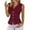 Wine #715, variant on Bovemsi Women's Tanks & Camis Summer Casual Three Button Solid Color Sleeveless Vest Suit Black Camisole