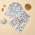thumbnail image 2 of Hwmodou Boy And Girls Long Sleeve Cute Prints Long Sleeve And Pants Sleeve Outfits Kids'pajamas, 2 of 9
