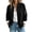 Black #014, variant on Lightweight Flight Jacket Women Casual Zip Up Long Sleeve Fall Winter Wind-Resistant Coat With Pockets For Daily Wear M