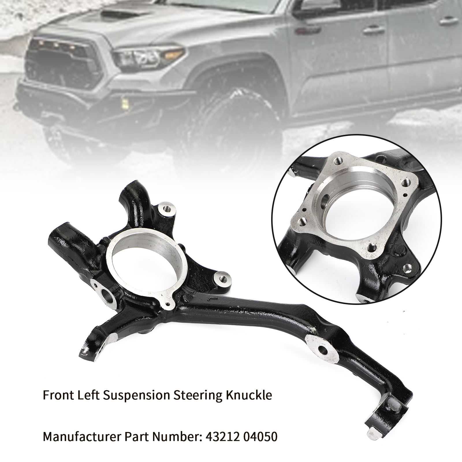 A-Premium Steering Knuckle Compatible with Toyota Tacoma 2005-2019 Front Passenger Side 