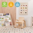 thumbnail image 6 of ECR4Kids Bentwood Reading Rocking Chair with Armrests, Montessori Furniture, Natural, 6 of 9