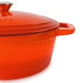 thumbnail image 5 of BergHOFF Neo Cast Iron 5qt. Oval Dutch Oven 11.5" with Lid, Orange, 5 of 6