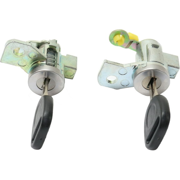 DOOR LOCK CYLINDER Compatible with CHEVROLET COLORADO / CANYON 06-12 , Front, RH and LH, Chrome, w/ Keys, Set of 2