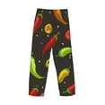 thumbnail image 5 of Sigee Chili2 Print Men's Pajama Pants - Soft Lounge Sleep Bottoms with Elastic Waistband and Pockets-XX-Large, 5 of 9