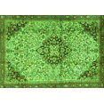 thumbnail image 1 of Ahgly Company Indoor Rectangle Medallion Green Traditional Area Rugs, 2' x 5', 1 of 1