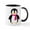 White/Black Inside, variant on CafePress - Pink Penguin - 11 oz Ceramic Mug - Novelty Coffee Tea Cup