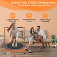 thumbnail image 3 of CITYLE 3FT Toddler Indoor Trampoline for Kids Ages 1 to 6, Max Load 220LBS 36'' Mini Small Foldable Trampoline with Height Adjustable Handlebar, Indoor & Outdoor, Noise Free, 3 of 7