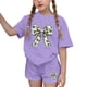 thumbnail image 1 of Vestido de manga corta para niños Día de San Patricio impreso de dos piezas Conjunto de cuello redondo con pantalones cortos, blusa de manga corta, 1 of 6