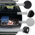 thumbnail image 6 of Binienty Christmas Santa Print Universal Fit Car Trunk Mat, Anti-Slip Backing Rear Cargo Liner, Cute Snowflake Peppermint Pattern Vehicle Interior Accessory for Most Sedan SUV, 6 of 7