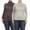 Charcoal-Heather Gray, variant on Women's Plus Size Long Sleeve Turtleneck Sweater Tops(Pack of 2)