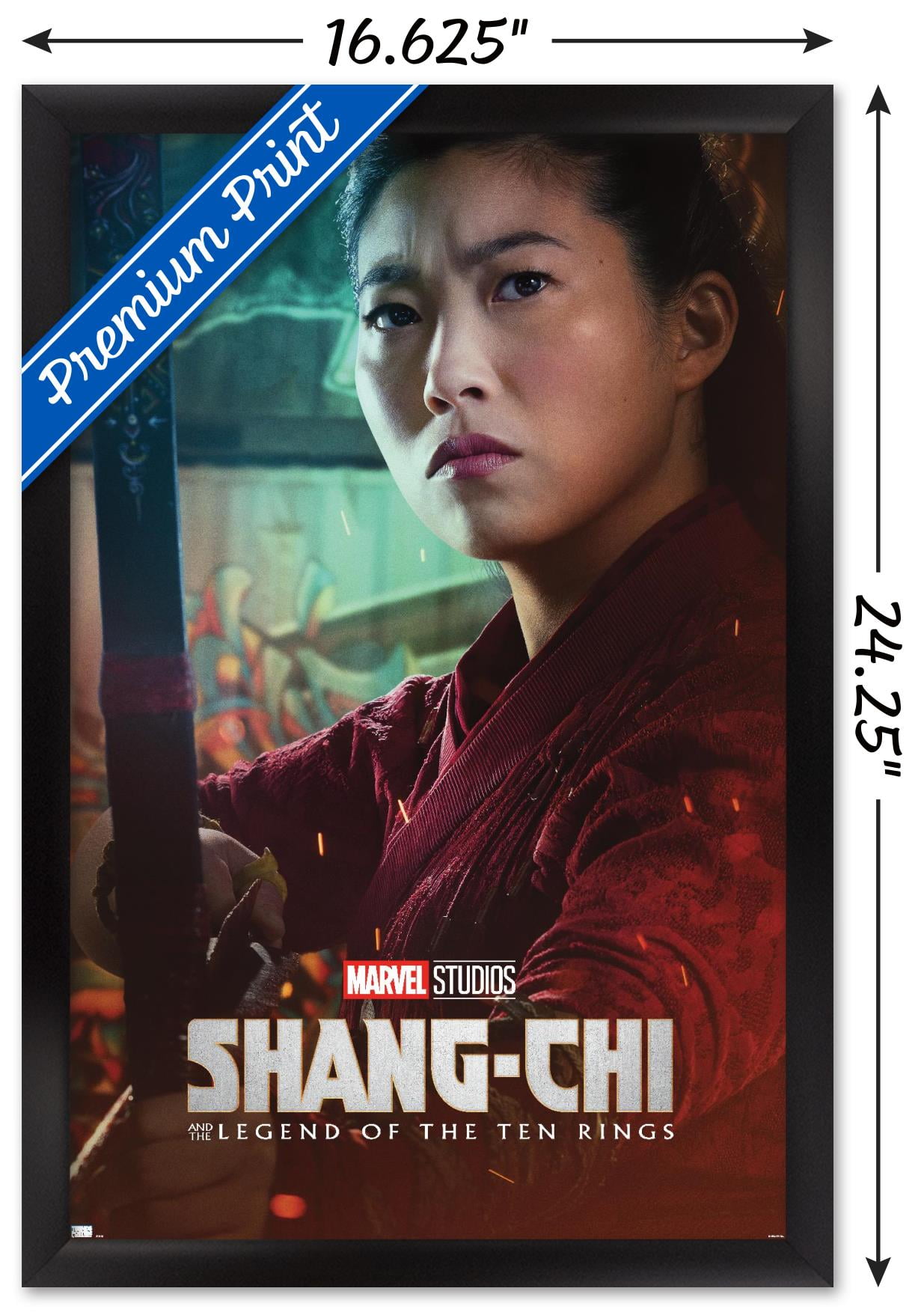 Marvel Shang-Chi and the Legend of the Ten Rings - Katy One Sheet Wall Poster, 14.725" x 22.375", Framed