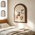 thumbnail image 1 of TTJ Cork Board Push Pin Board Fabric Photo Board Arch Shape Memo Display Organizer Polyester Note Board with Border for Photo Cards Wall Decor Home Office Use, 1 of 8