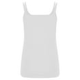 thumbnail image 6 of Timegard Womens Tank Tops Notched V Neck Sleeveless Casual Comfy Slim Fitting Mid Long Tops Summer, 6 of 7
