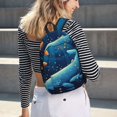 thumbnail image 5 of Honeii Whimsical Underwater Fantasy Print Canvas Backpack for School & Outdoor,Laptop Excursion Backpack,Notebook School Bookbag For Men Women,for Work, Travel, and Everyday Use-Medium, 5 of 5