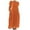 Orange, variant on Jamsmile Women Dress Ladies Summer Comfortable Solid Color Short Sleeve Cotton Long Dresses Vintage Loose Sundress Tshirt Dress
