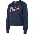 thumbnail image 2 of Women's 5th & Ocean by New Era Heathered Navy Boston Red Sox Raglan Full-Zip Hoodie, 2 of 3