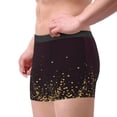 thumbnail image 2 of Sikiie Gold stars luxury sparkling Print Men's Boxer Briefs, Elastic Waistband Boxer Briefs Leggings-Medium, 2 of 5