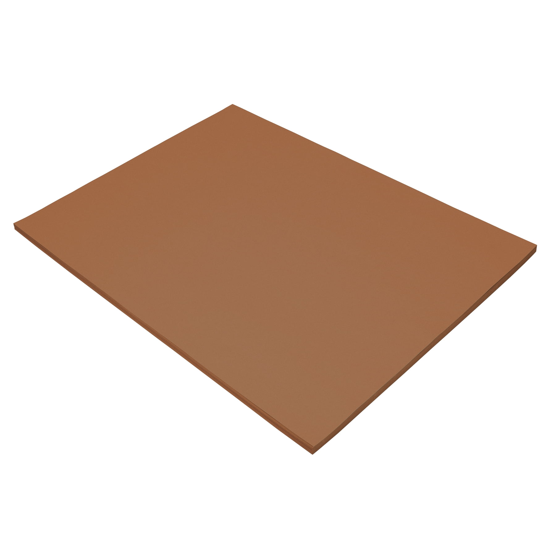 Tru-Ray Construction Paper, Heavyweight, Warm Brown, 18" x 24", 50 Sheets Per Pack, 2 Packs