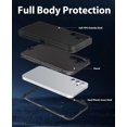 thumbnail image 7 of Case for Samsung Galaxy A25 5G Full Body Heavy Duty Rugged Dual-Layer Protection, Dust/Drop Proof Shockproof Matte Scratch  Back Cover Phone Case for Samsung Galaxy A25 5G 6.5-inch, Black, 7 of 7