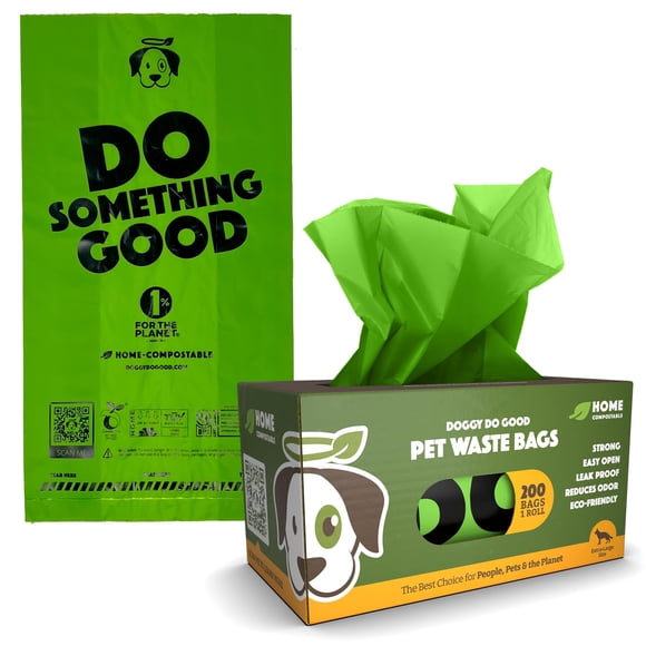 Bolsas para excrementos Doggy Do Good for Dogs (200 unidades), compostables para el hogar