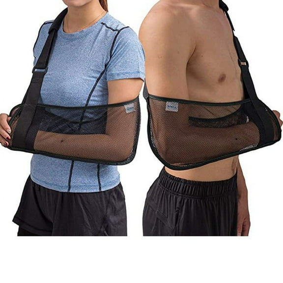 Dihmpor 2PCMesh Arm Shoulder Sling Medical Shoulder Immobilizer for Shoulder Injury Torn Rotator Cuff, Breathable Arm Brace for Shower, Right Left Arm Stabilizes Elbow Arm Wrist Injury for Men Women