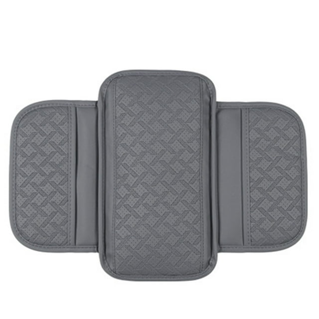 Universal Car Center Console Armrest Cover Cushion with Storage Bag Premium Wear Resistant Stitching Easy to Install for Vehicle Interior Protection and Comfort