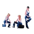 thumbnail image 4 of MERIGLARE Mini Female Repairman Figures DIY Layout Scenery Accs Ornament Resin Figures 6.9cm, 4 of 9