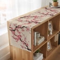 thumbnail image 6 of Spring Flowers Table Runner, Country Pink Peach Blossoms Botanical Floral Washable Cotton Linen Table Runners 48 Inches Long, Dresser Scarf Runner for Nightstand/Coffee/End Tables 13''x48'', 6 of 9