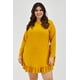 thumbnail image 1 of Vestido con olán Roman Fashion Tallas Extras 1270 Mostaza ocre 40, 1 of 7