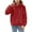 Red, variant on Kiijoy Toddler Girls Hoodie Fuzzy Warm Casual Plain Pullover Hoody, Sizes 4-5