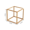 thumbnail image 3 of Efavormart 2 Pack 8" Square Gold Wedding Flower Stand Metal Column Stand Geometric Cube Vase, 3 of 10