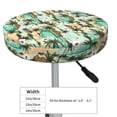 thumbnail image 2 of Goofa Colorful Hawaii Palms Printed Stool Covers Round, Waterproof Round Bar Stool Covers Anti-Slip Round Bar Stool Seat Cover with Elastic Bands Durable -14 inch, 2 of 7