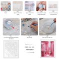 thumbnail image 3 of Paint By Numbers Kit for Adults Beginner - DIY Pink Bathroom Interior Design Canvas Painting Kits for Adults, Frameless Paint By Number for Adults for Home Wall Decor 16x20 Inch, 3 of 7