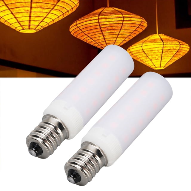 Bombilla De Fuego, Ahorro De Energía E12 LED Efecto De Llama Bombilla 220 Lm 2 Piezas 12000 Horas Para El Patio De Fiesta En Casa