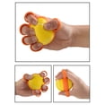 thumbnail image 4 of Finger Hand Grip Ball, Finger Massager Roller With Hand Therapy Balls, Grip Strength Exercise Kit With Squeeze Balls, Arthritis Massage Tool,Stress Ball Set for Finger Exerciser, Yellow, 4 of 5