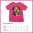thumbnail image 5 of Tee Hunt Dean Russo Cute Neon Dog Youth T-Shirt Adopt A Pet Colorful Pet Kids, Pink, X-Large, 5 of 5