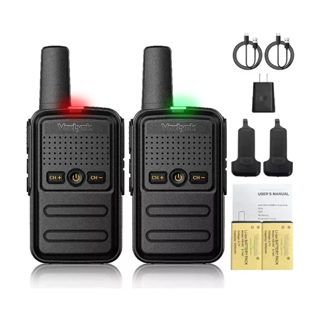 2 Radio Walkie Talkies Usb Recargable Mini 5km 16 Canales