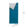 thumbnail image 3 of Ozark Trail 10C Sleeping Bag, 72"(L) x30" (W),Temp Rating +50℉/+10℃, Polyester Fabric, Blue, 3 of 6