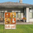 thumbnail image 3 of Joocar Hello Fall Duck Autumn Pattern Fall Winter Linen Garden Flags for Outside 12x18 inch, 3 of 5