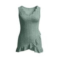 thumbnail image 4 of MEZZALL Women Summer Sleeveless Casual Solid Color Trim V-Neck Tank Tops For Daily Wear Versatile Female Camisole, 4 of 4