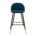 thumbnail image 6 of Modway Cordial Fabric Bar Stools - Set of 2 in Azure, 6 of 7