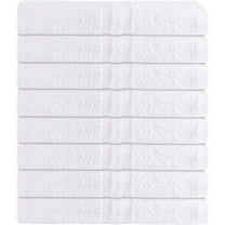 Luxury Bath Towel - White Large Bath Towels Pack for Spa, Gym, Bathroom, Hotel - 86% Cotton 14% Polyester -Super Soft, Thick and Absorbent 24 x 50 Bulk Bath Towel - (8-Pack)