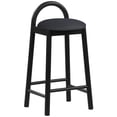 thumbnail image 3 of Meridian Furniture Calvin 27" Vegan Leather Stool in Black, 3 of 10