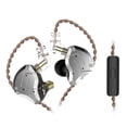 thumbnail image 1 of KZ ZS10 Pro Audífonos internos con cable de 3,5 mm 1DD + 4BA Audífonos híbridos de música HiFi Audíf KZ Negro/con micrófono, 1 of 7