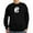 Black, variant on CafePress - Wolf Therian Ying Yang Sweatshirt (Dark) - Classic Crew Neck Sweatshirt