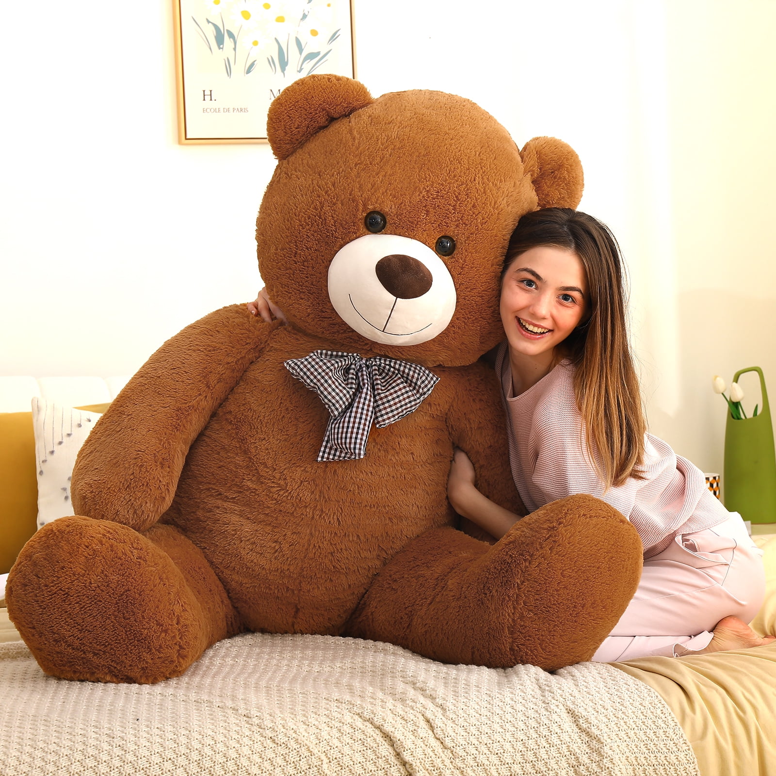 MorisMos Giant Teddy Bear 55" Stuffed Animal Soft Big Bear Plush Toy