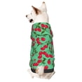 thumbnail image 1 of Fotbe Cherry Sudadera con Estampado para Perros Pequeños – Suéter con Capucha para Mascotas, Tela Suave de Forro Polar con Bolsillo-Small, 1 of 7