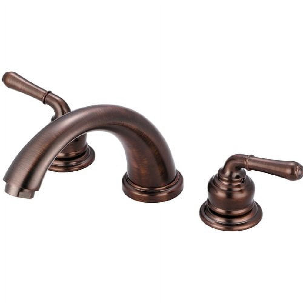 Olympia Faucets P-1131T-MZ Accent Deck Mounted 7-1/2" Reach Roman Tub Filler - Bronze